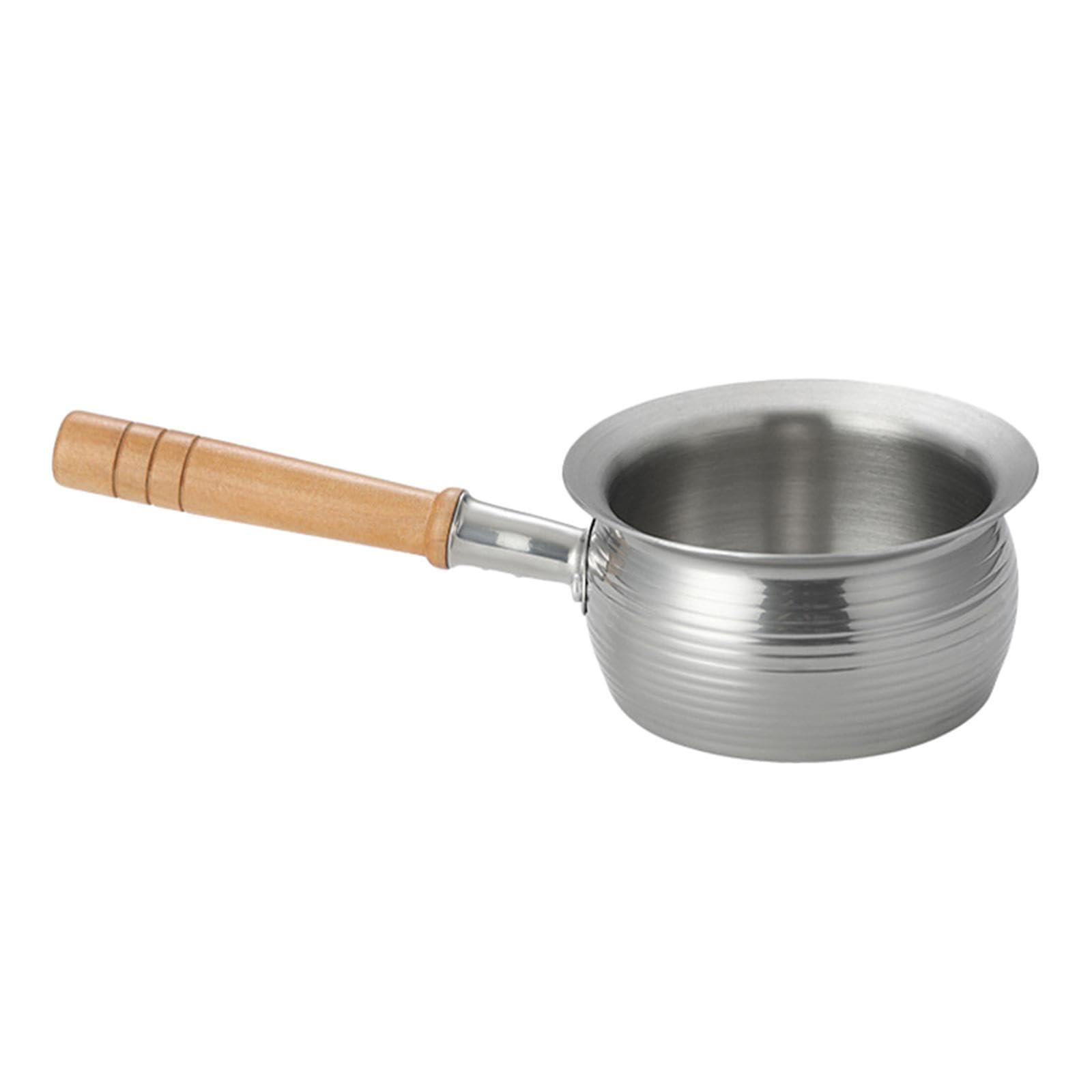 The Style Sutra Nonstick Saucepan Saucepan With Long Wood Handle For Restaurant Camping Home Style B