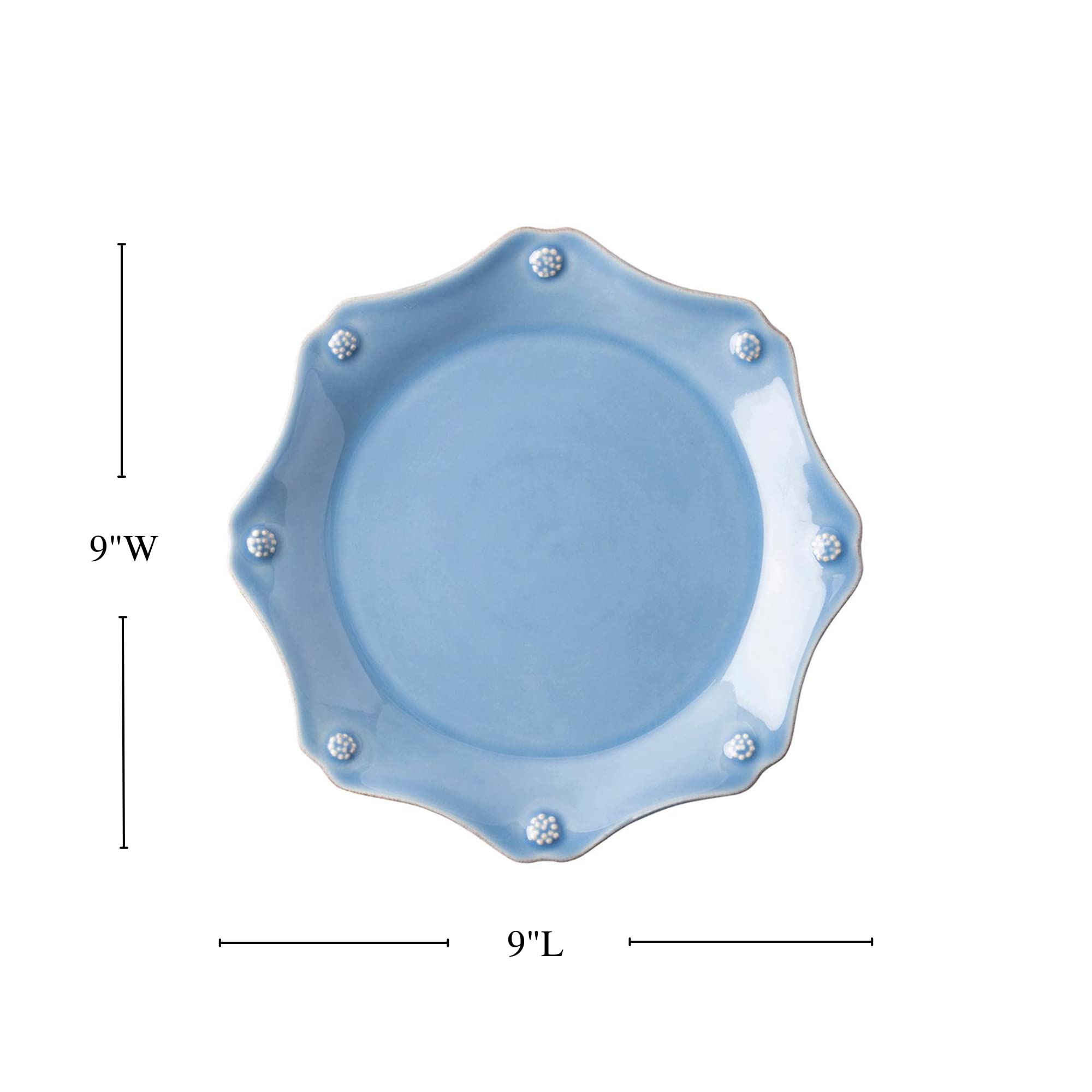 Juliska Berry & Thread Scallop Dessert Salad Plate - Chambray