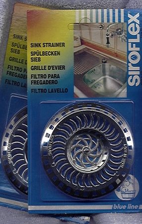 Siroflex Sink Strainer - 2 Pack - Chrome Finish