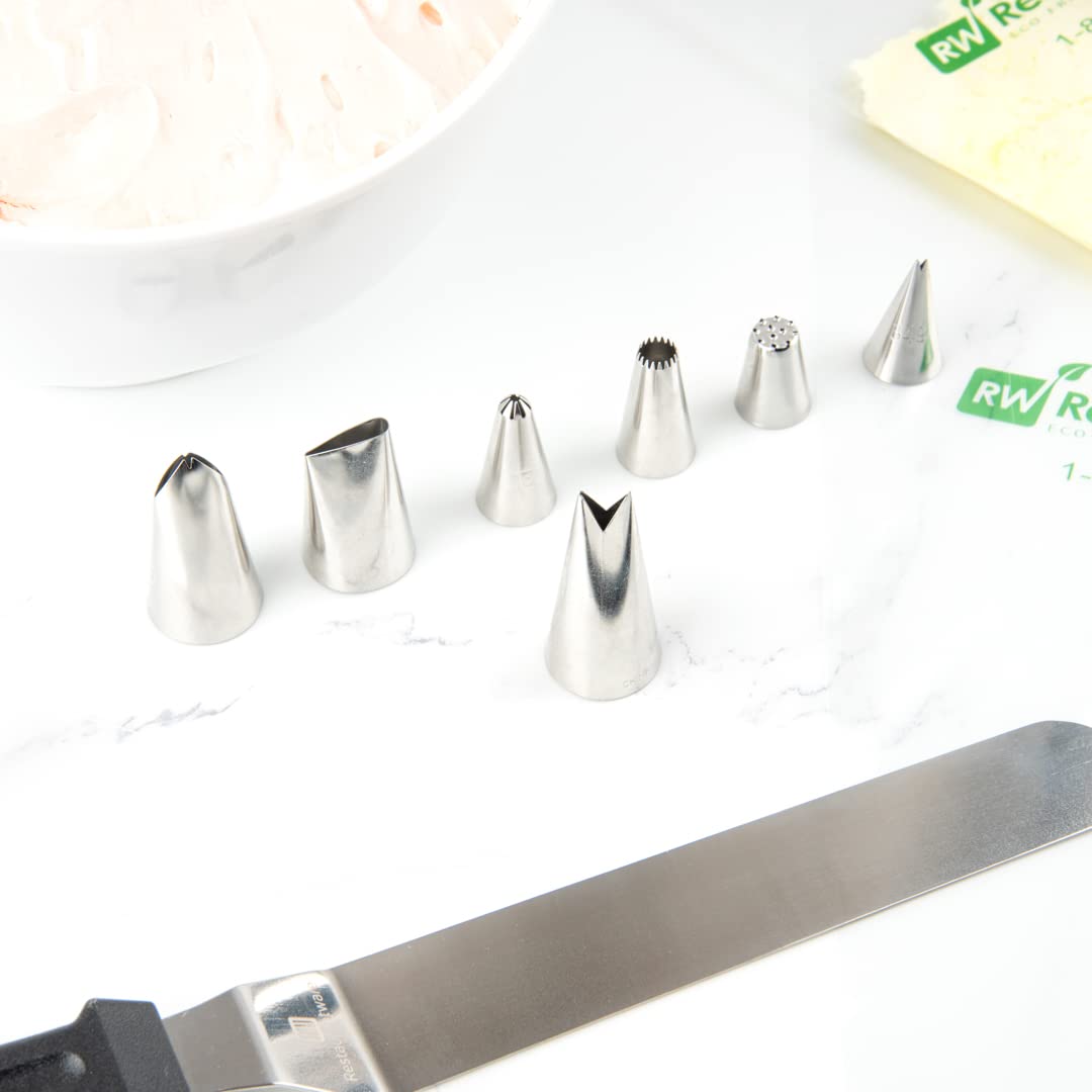 Restaurantware Pastry Tek Leaf Icing Tip 1 Reusable Piping Tip - #366 Dent-Resistant Stainless Steel Decorating Cake Tip Dishwas