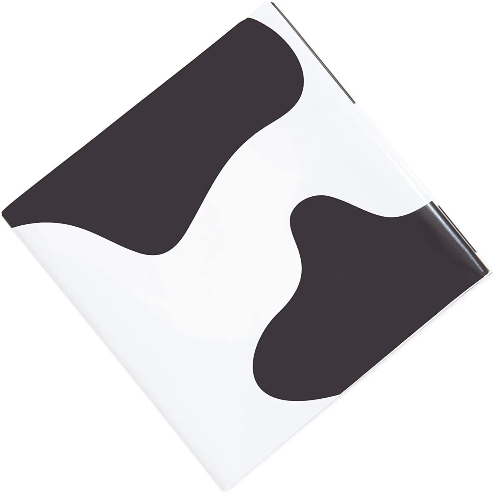 Blue Panda Cow Print Tablecloth For Farm Animal Party (54 X 108 In, 3 Pack)