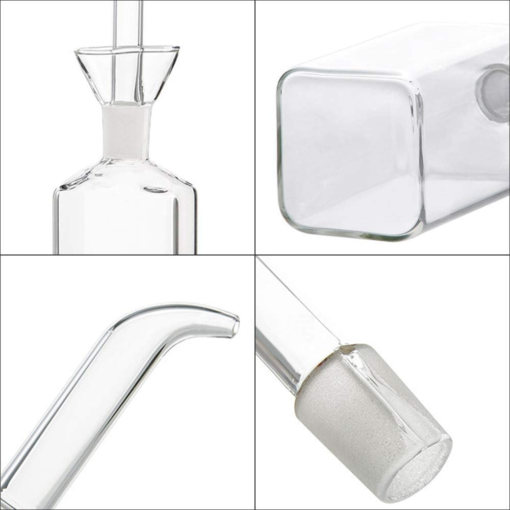 Landhope Oil Bottle Glass Olive Oil Dispenser Bottle Glass Cooking Oil Vinegar Measuring Dispenser With Spout For Kitchen And Bb