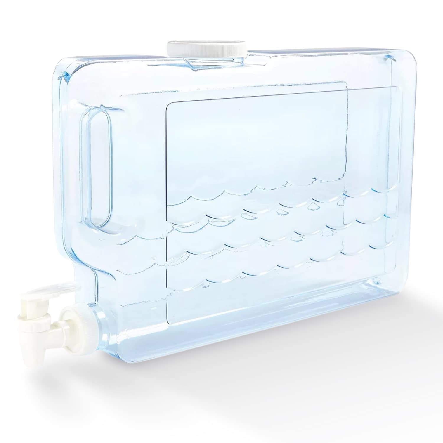 Arrow Home Products Slimline Drink Dispenser For Fridge, 1.25 Gallons - Plastic Beverage Dispenser With Spigot For Easy Dispensi