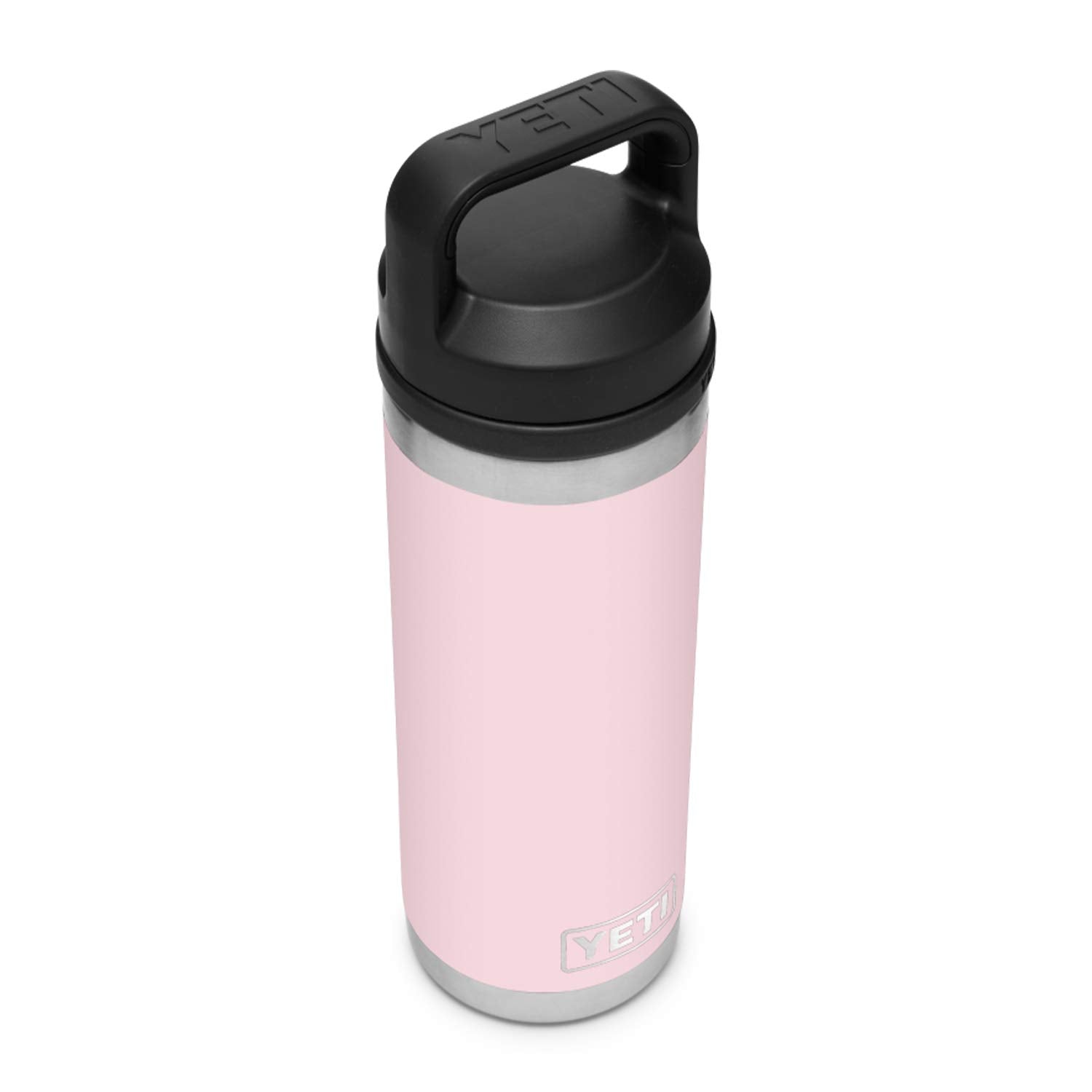 YETI Rambler 18 oz Bottle, Vacuum Insulated, Stainless Steel with Chug Cap, Ice Pink