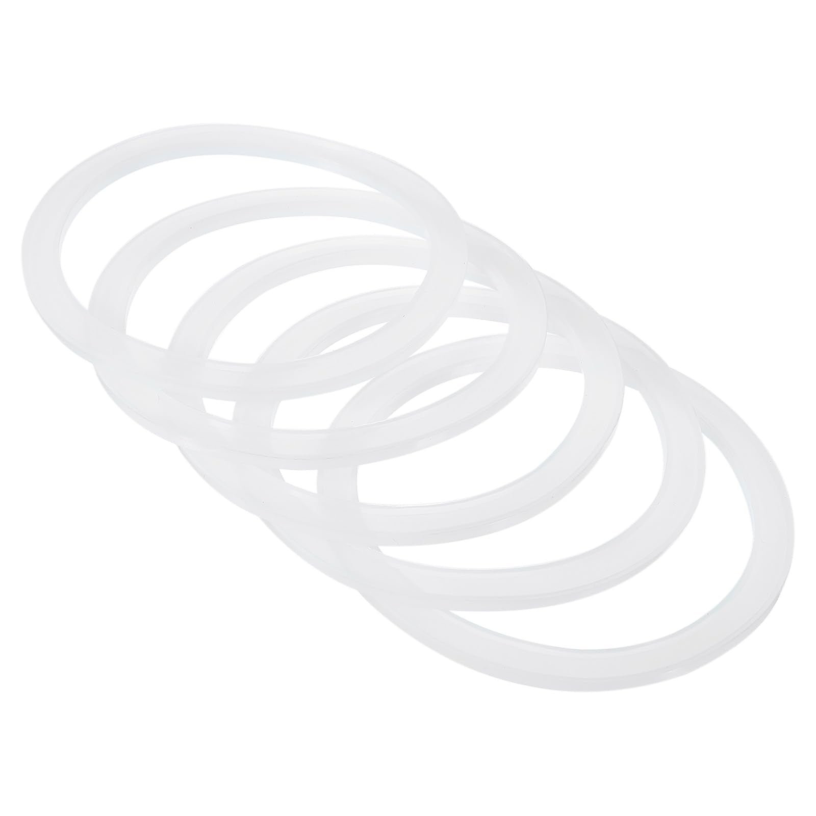 Patikil 86Mm Wide Mouth Silicone Sealing Rings, 10 Pack Reusable Leak-Proof Gaskets For Mason Jar Lids, Translucent