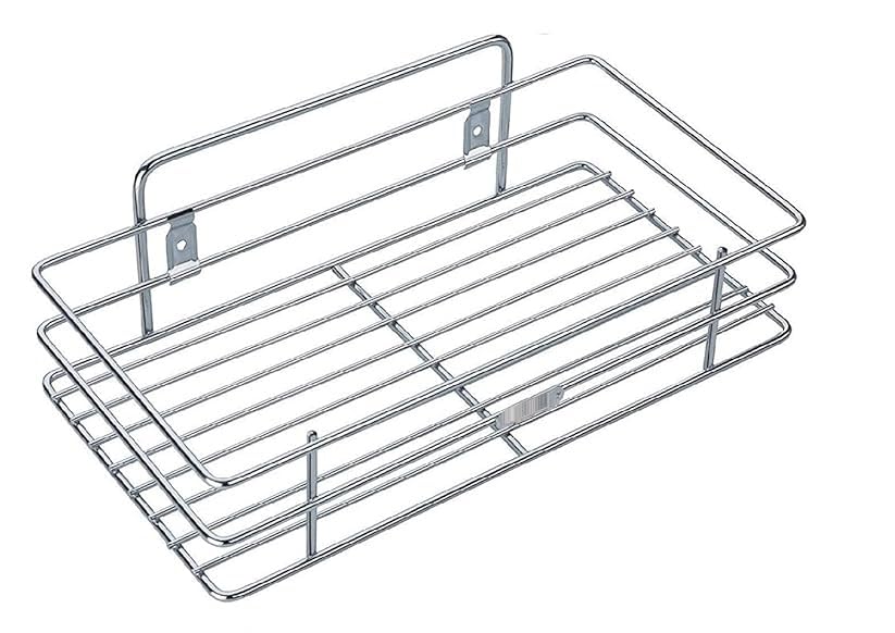 Nh10 Designs Stainless Steel Stainless Steel Multipurpose Single Layer Rack Bathroom Shelves And Racks Steel Wall Mounted For Ho