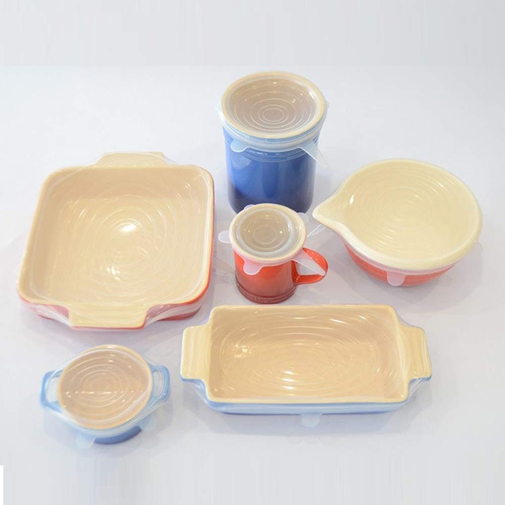Hg Hgrope Silicone Stretch Reusable Durable And Expandable Lids, White