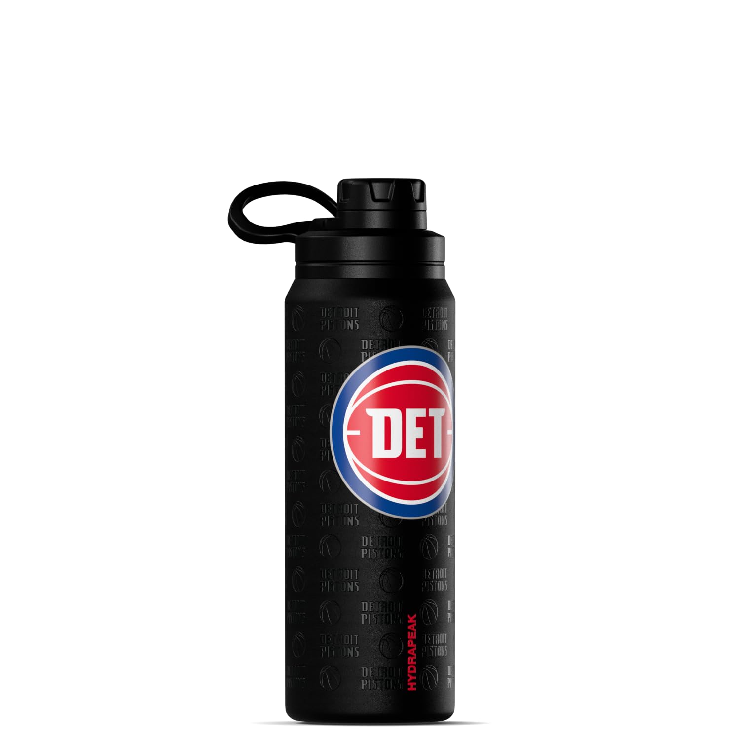 Hydrapeak x NBA Officially Licensed Detroit Pistons 26 oz Active Water Bottle with Chug Lid and Handle Reusable Stainless Steel