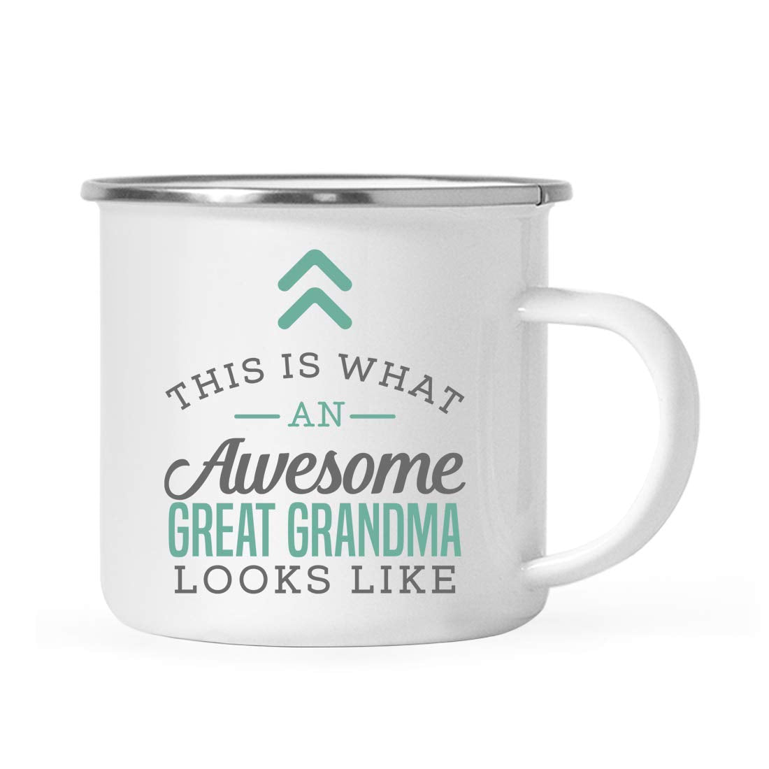 Andaz Press 11Oz. Stainless Steel Campfire Coffee Mug Gift, This Is What An Awesome Great Grandma Looks Like, 1-Pack, Birthday G