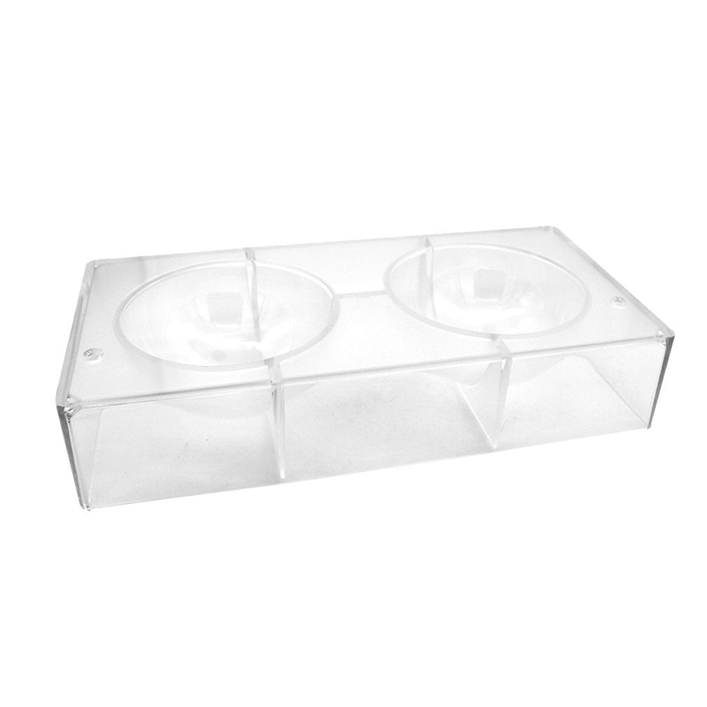 Goldbaking Largest Half Ball Chocolate Mold Ball Polycarbonate Candy Mould Chocolate Semi Sphere Mold Tray (X-Large 3.94Inch)