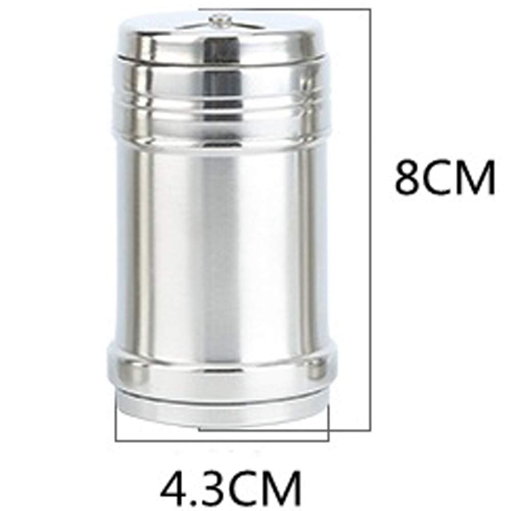 2 Pieces Stainless Steel Salt Spice Sugar Pepper Flavour Bottles Shaker Spice Bottle Airtight Spice Shaker With Top Rotatable Se