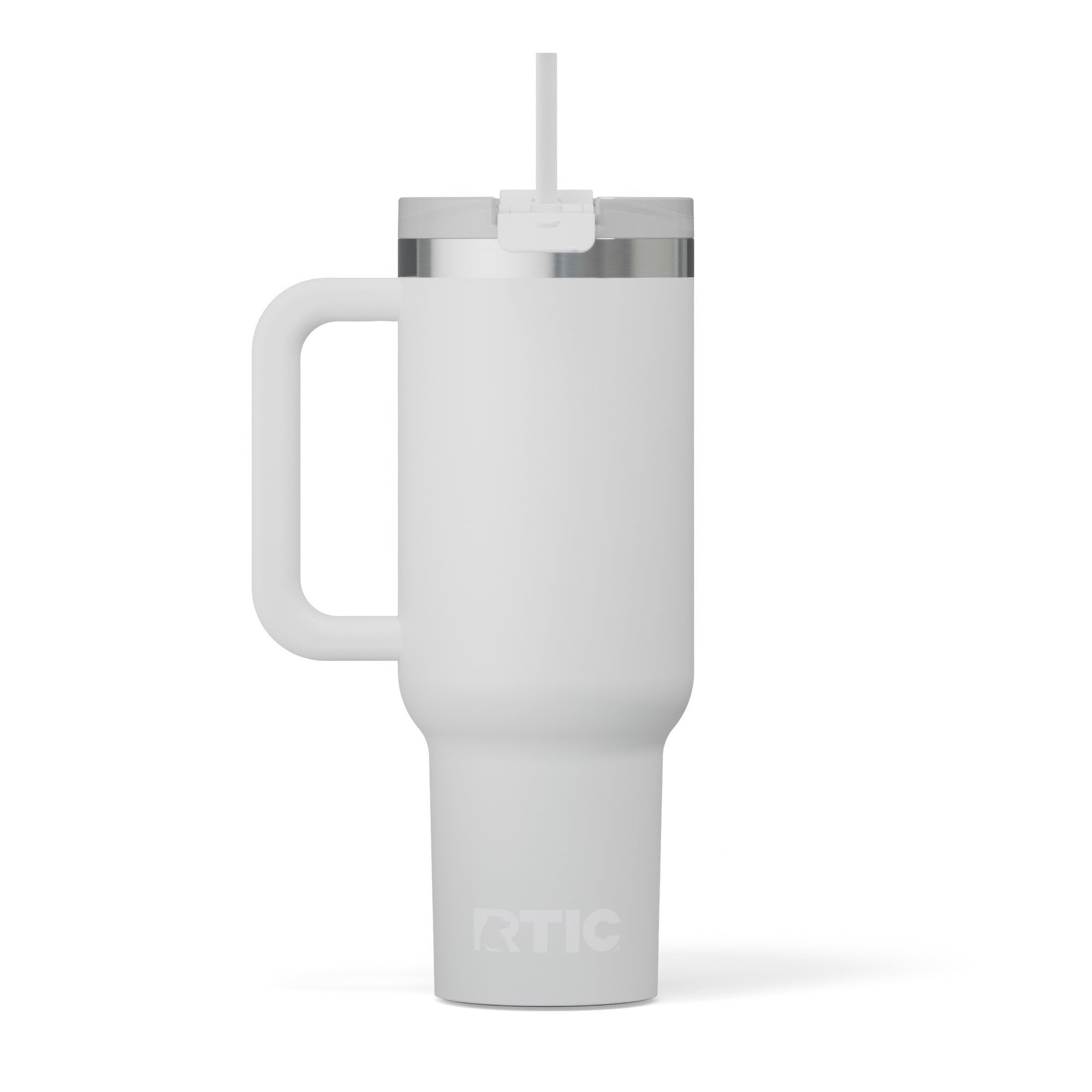 RTIC 40 oz Road Trip Tumbler Double-Walled Cermaic Lined Insulated Stainless Steel Portable Travel Coffee Mug Cup with Lid, Hand