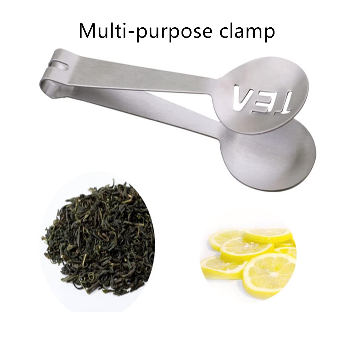 Tea Bag Squeezer, 2Pcs Stainless Steel Tea Bag Spoon, Teabag Tong Strainer Holder For Loosing Leaf, Gripping Ice Cube, Sugar (Si