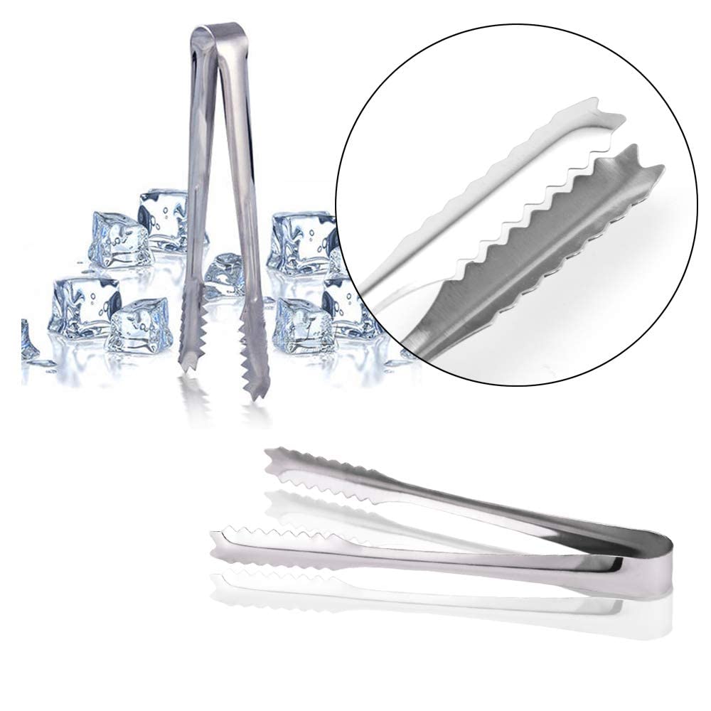 20 Pieces, 6 Inches Mini Stainless Steel Tongs For Serving Snacks, Sugar And Ice, Suitable For Tea, Coffee, Bar And Kitchen