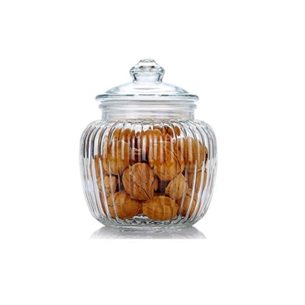 Incrizma Glassware Imported Home Made Glass Storage Jar With Lid | Glass Pickle Jar Fermenting Pot | Wide Mouth Sealed Jar Kimch
