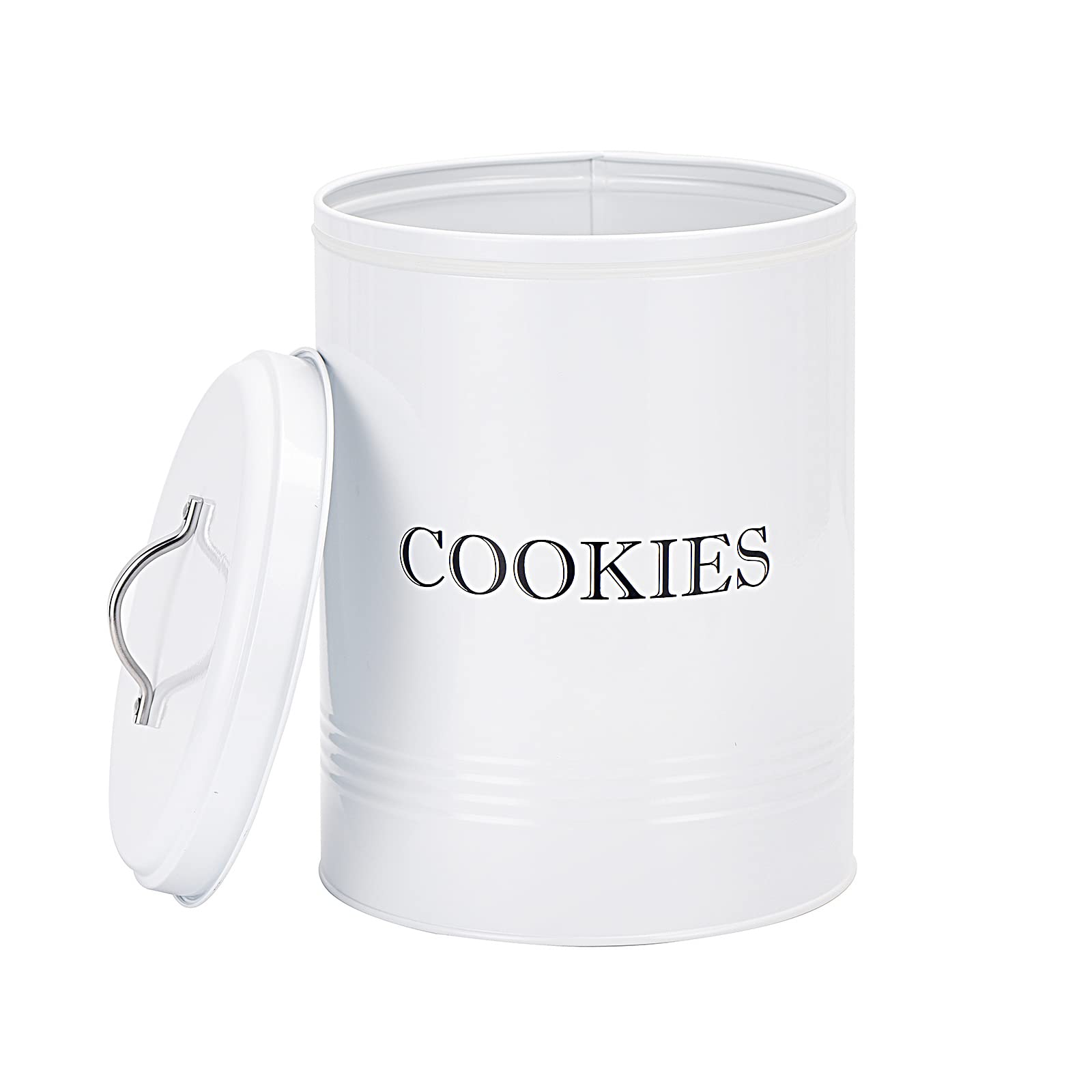Brightalk Cookie Jar With Lid, Counter Top Canister Decorative Storage Container For Farmhouse Kitchen