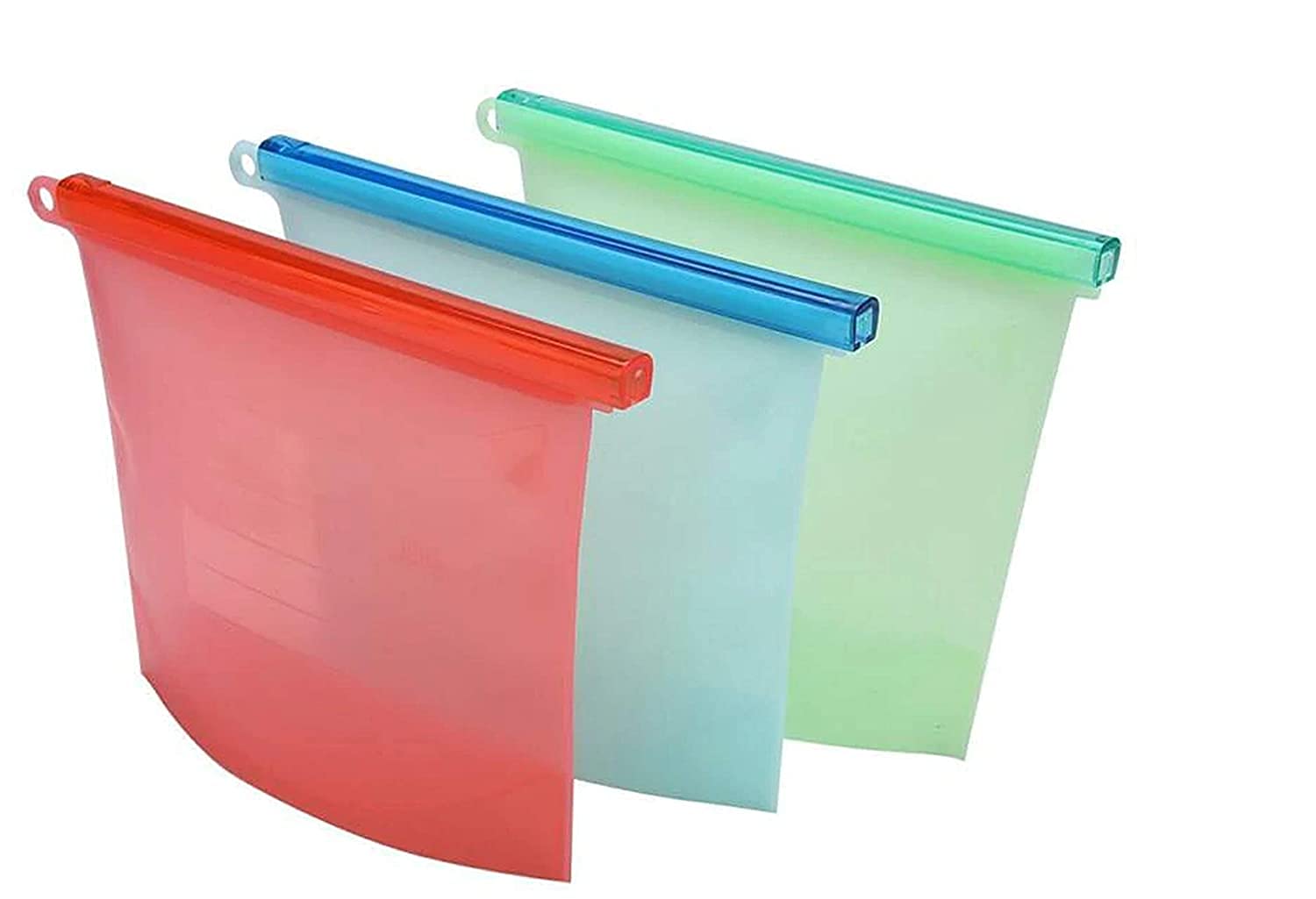 Astrometric Reusable Silicone Food Storage Bag Microwave Dishwasher Freezer Oven Safe Food Preservation Airtight Seal Storage Fo