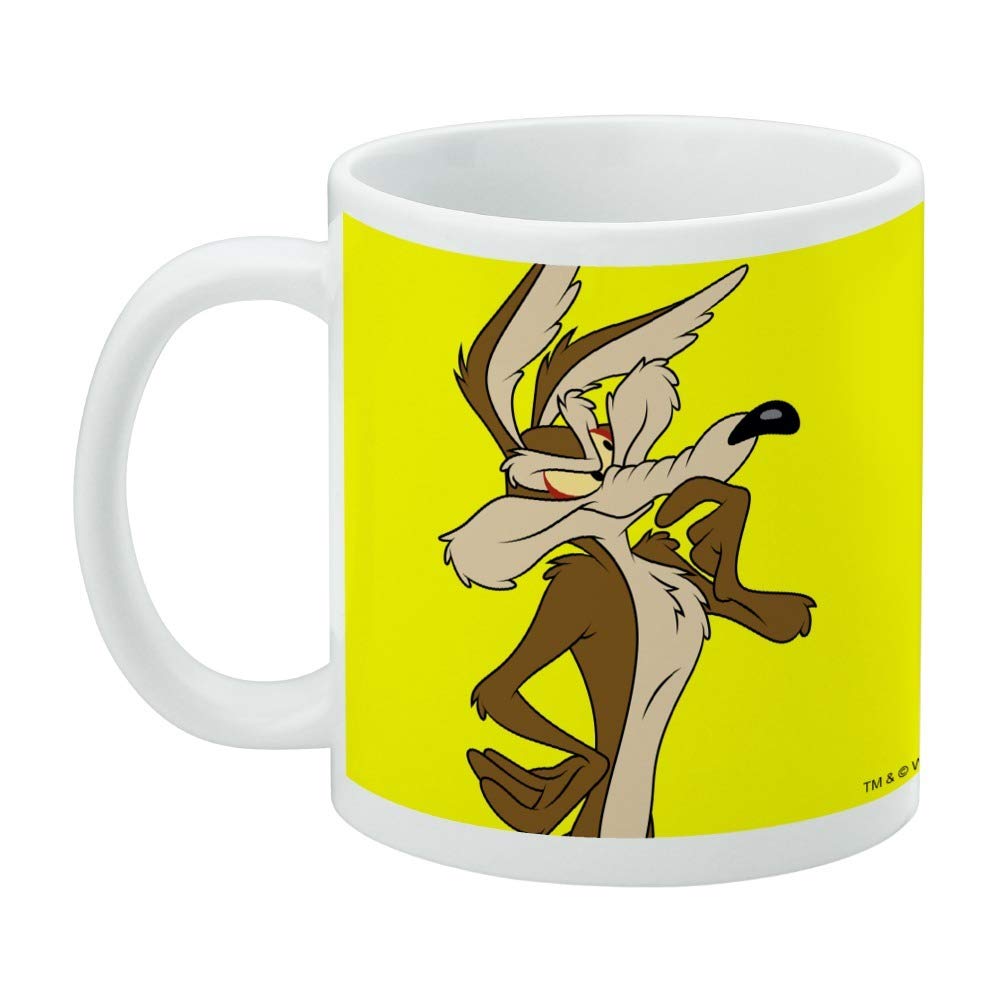 Graphics & More Looney Tunes Wile E Coyote Ceramic Coffee Mug, Novelty Gift Mugs For Coffee, Tea And Hot Drinks, 11Oz, White