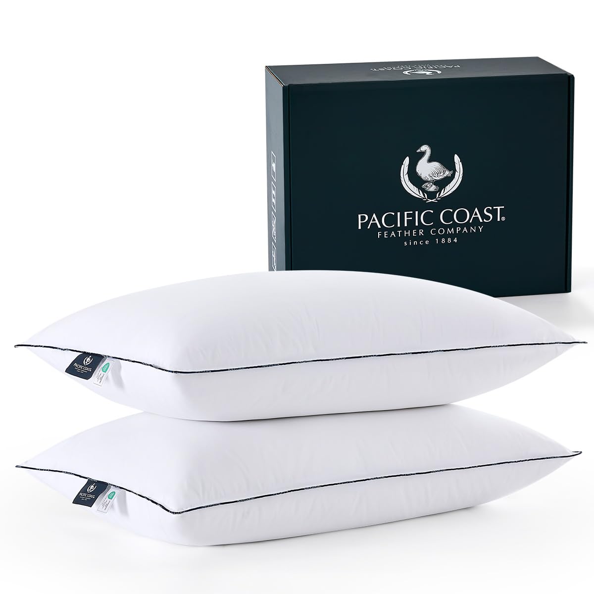 Pacific Coast Down Fiber Pillow Queen 2 Pack