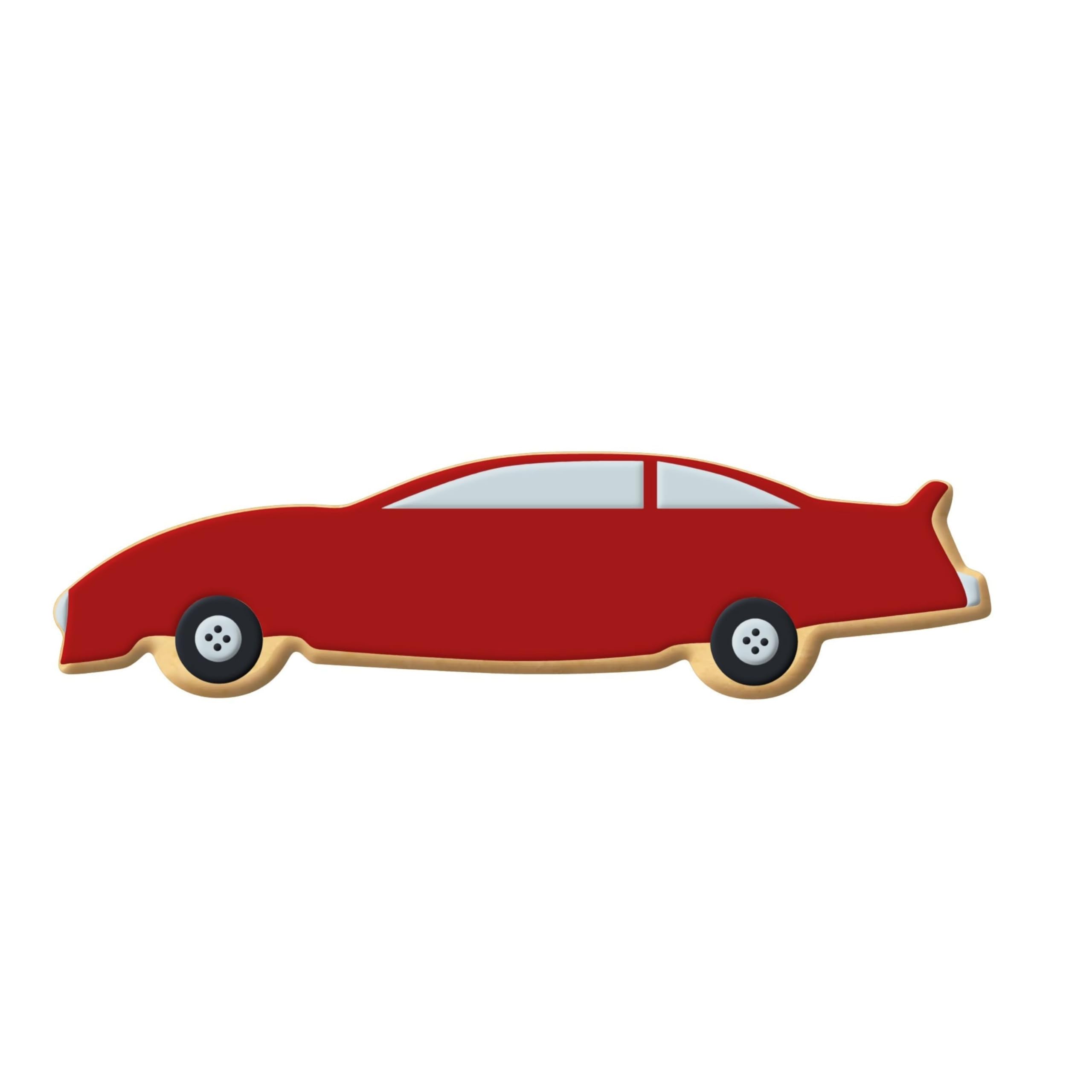 Race Car Cookie Cutter 5.25 Inch -Tin Plated Steel Cookie Cutters - Cookiecuttercom Brand