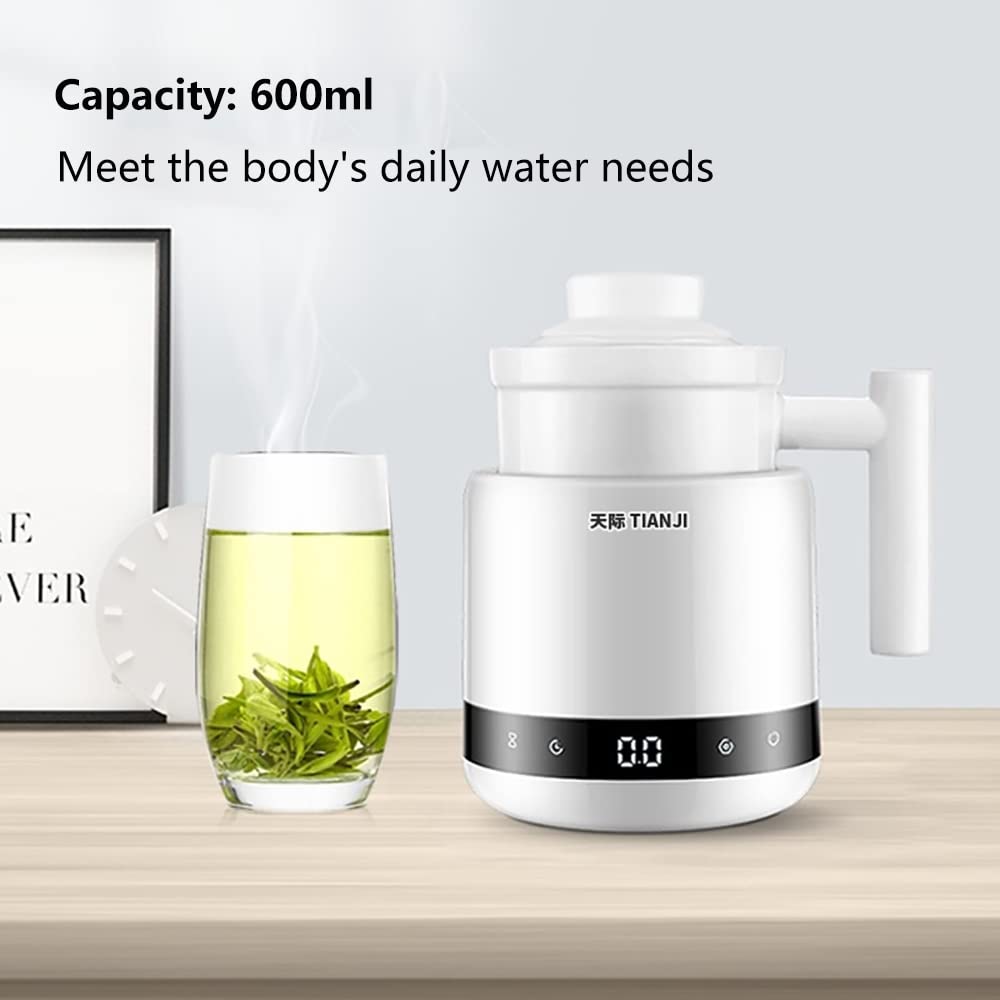 Tianji Dgd06-06Bd Mini Ceramic Electric Stew Health Pot, Smart Appointment Automatic Multi-Function Slow Cooker, 600Ml