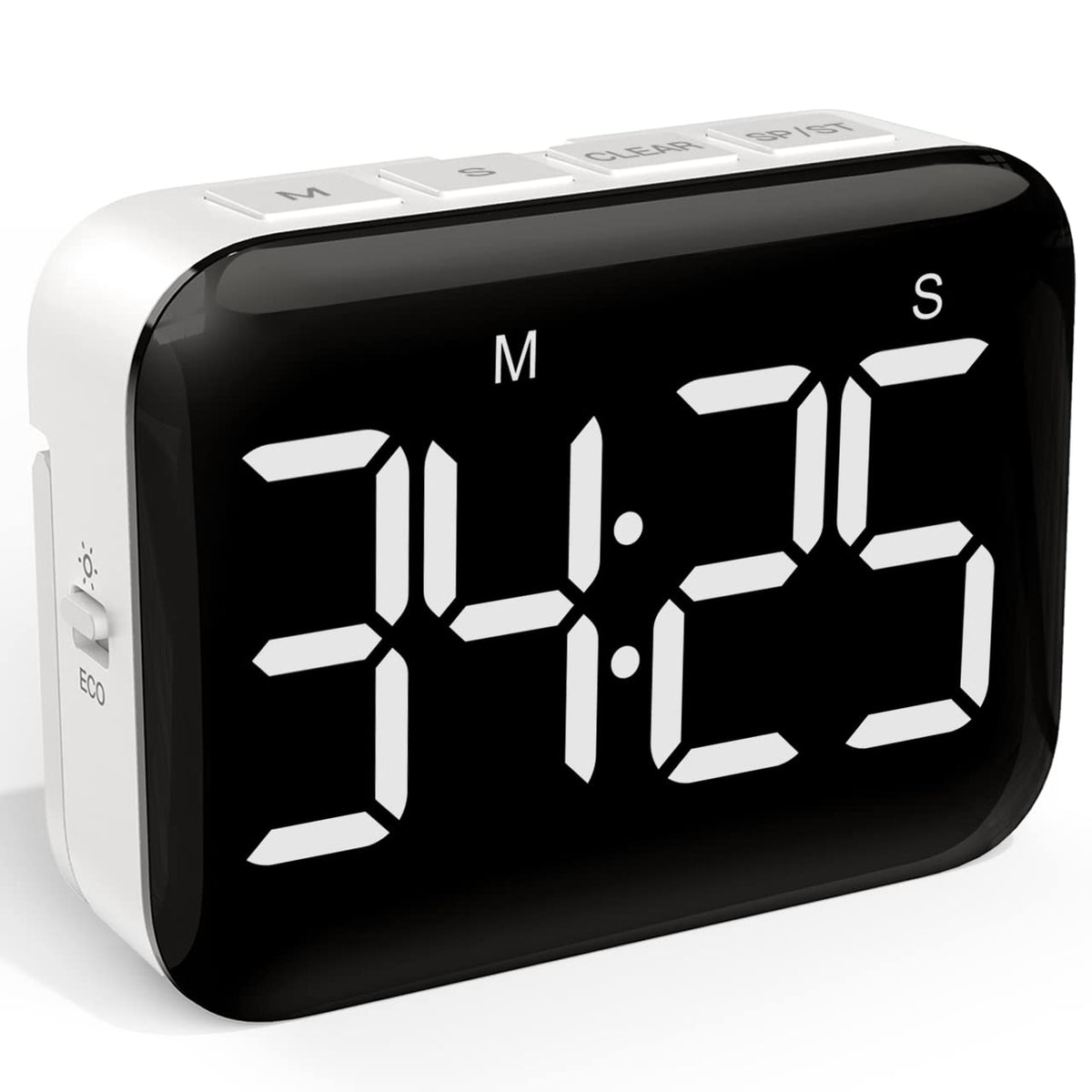 Vocoo Magnetic Kitchen Timer For Cooking With Count Up Countdown, Digital Timer Battery Powered With Large Display, 2 Brightness