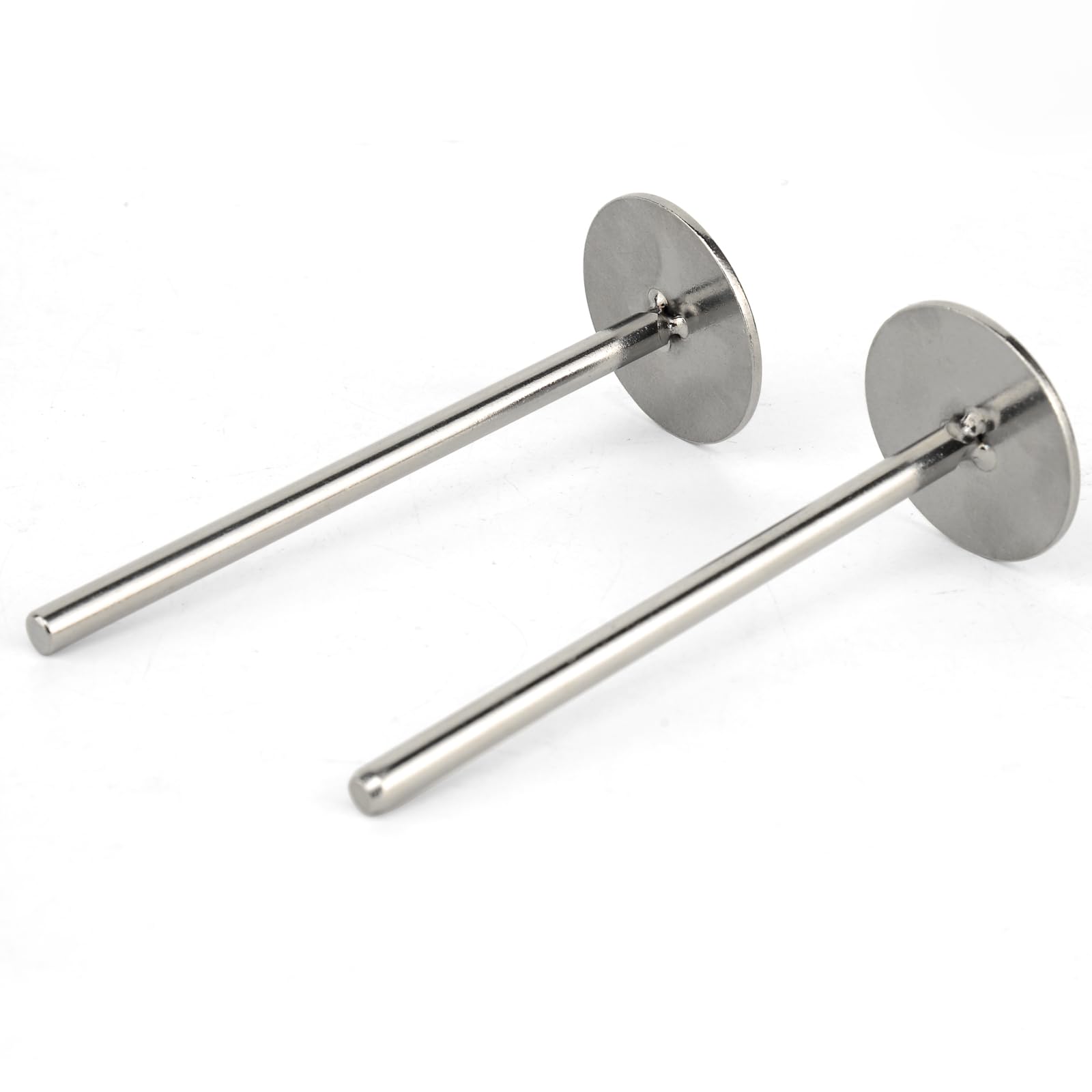 Cayanmydery 2 Pieces Stainless Steel Cake Heating Core, 4.4 Inch, 1.5 Inch Silver Heating Rod Cake Baking Supplies Cake Decorati