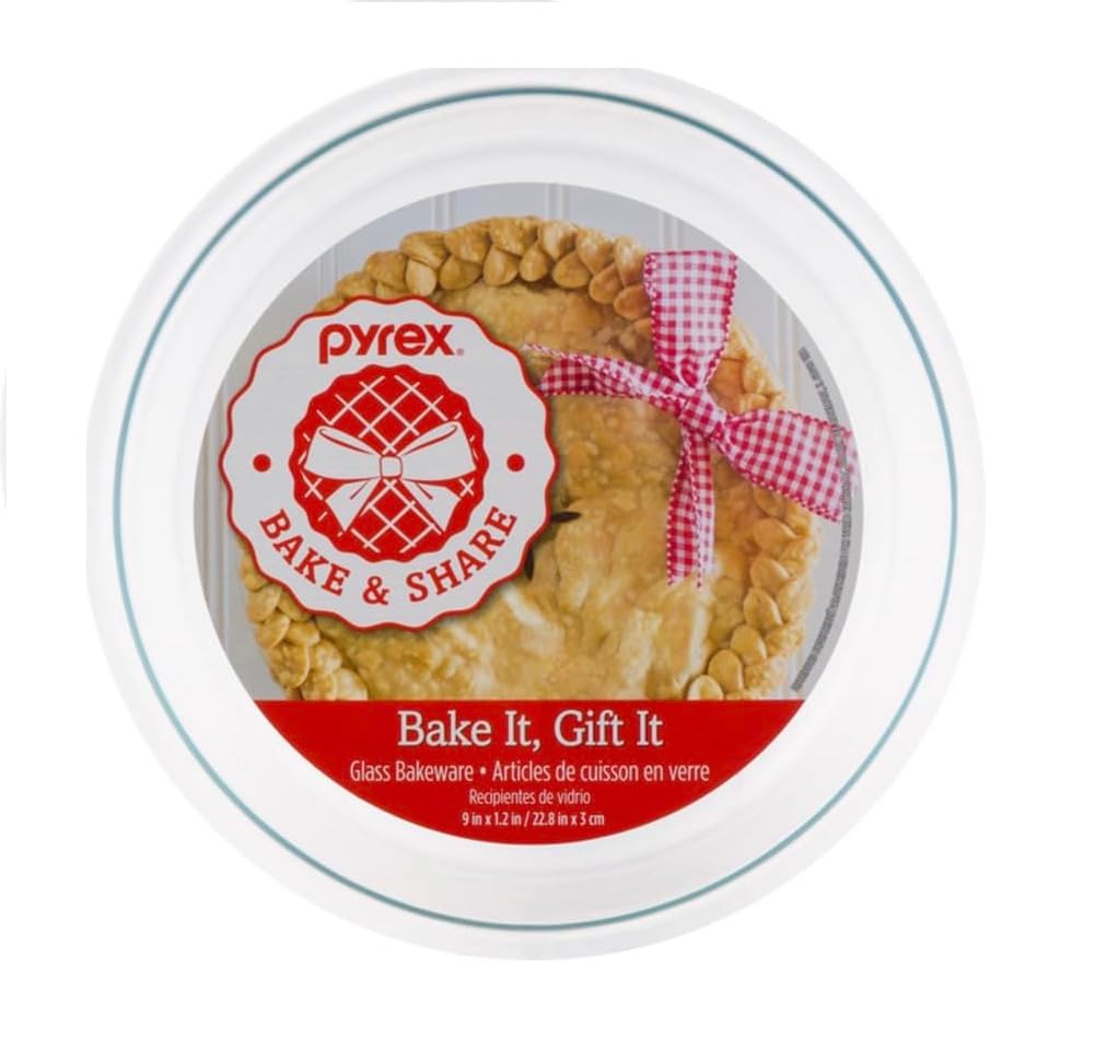 Pyrex Glass Bakeware Pie Plate 9 x 1.2