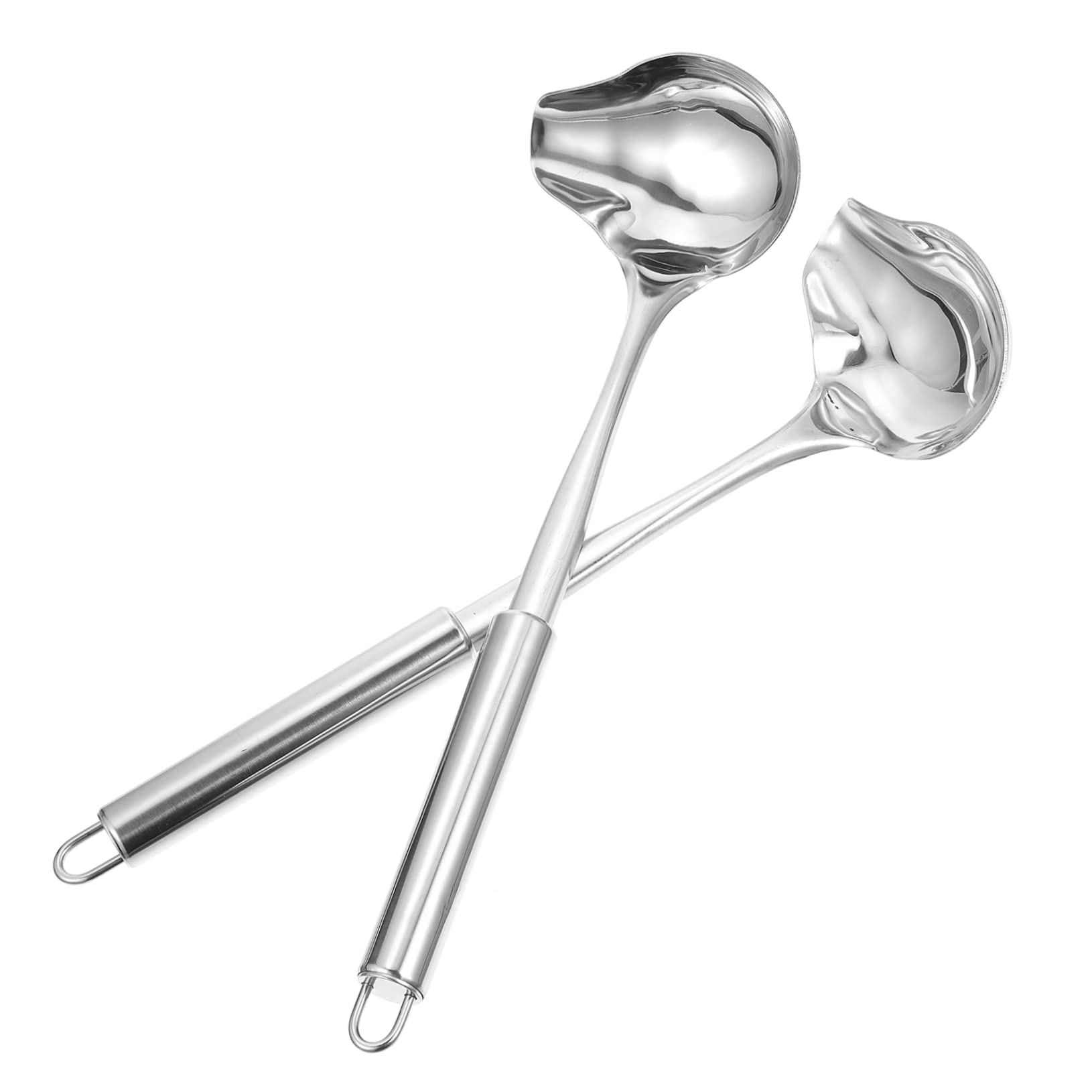 Doitool 2Pcs Stainless Steel Sauce Spoon Chocolate Mint Precision Tools Chocolate Panettone Small Sauce Ladle Gravy Spoon Ladle