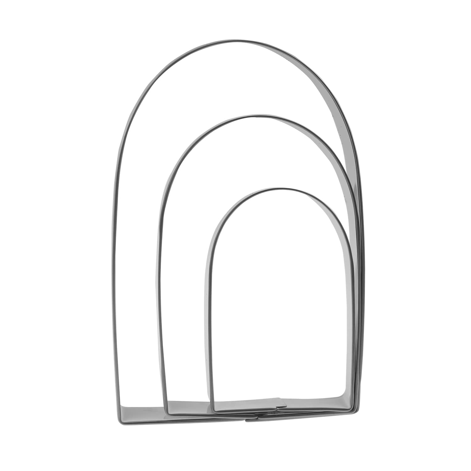 Arch Cookie Cutter Set - 5   ,4   ,3    - 3 Piece - Stainless Steel