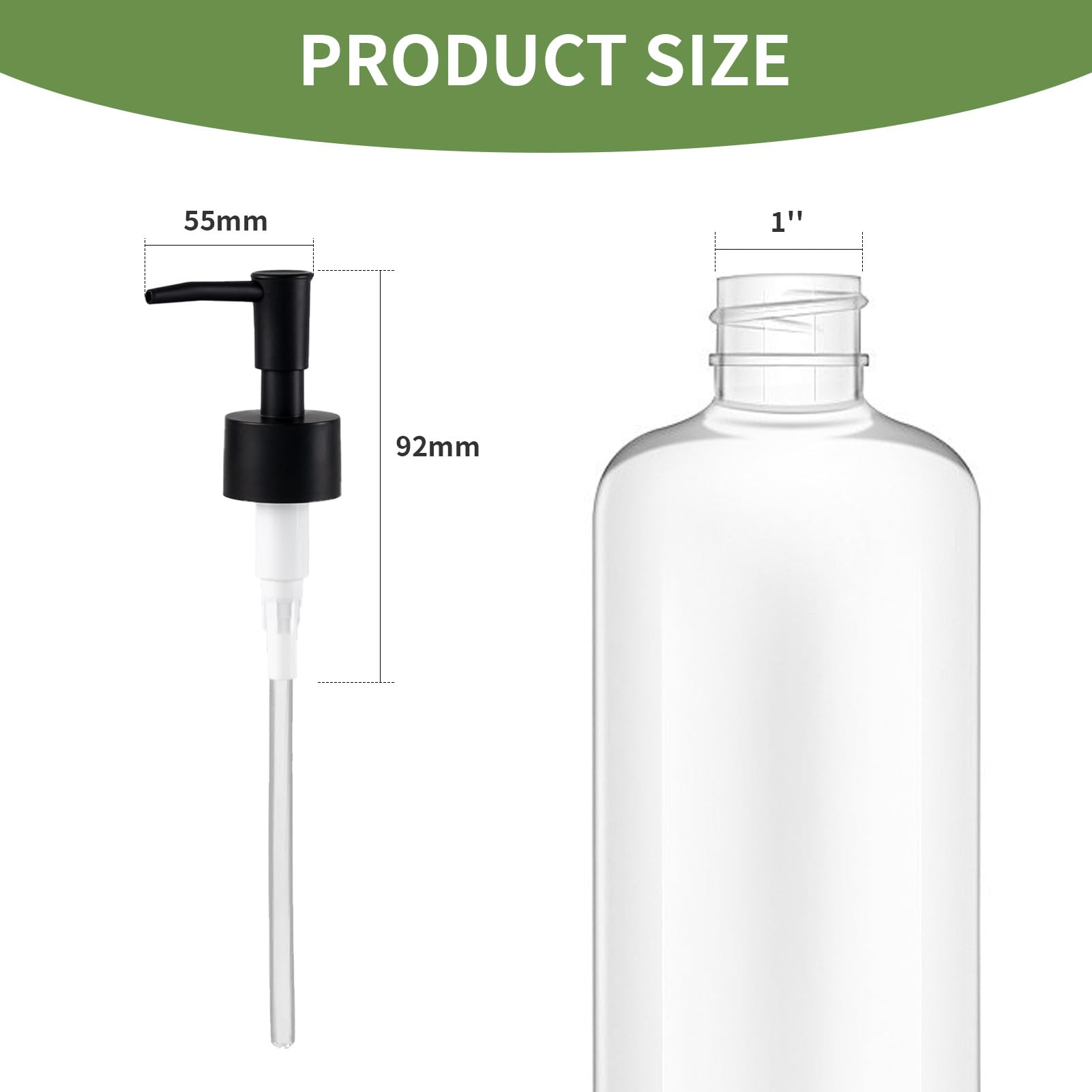 2Pack Pumps Lotion Soap Dispenser Replacement Pump For Your Liquid Soap, Lotion Or Dish Soap Refill Dispenser Kitchen Bathroom W