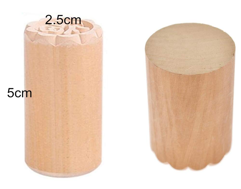 Fu Lu Shou Xi Pattern Wooden Stamp Cookie Press Cake Stamp Traditional Chinese Moon Cake Mold Diy Dessert Mold Maker For Mid-Aut