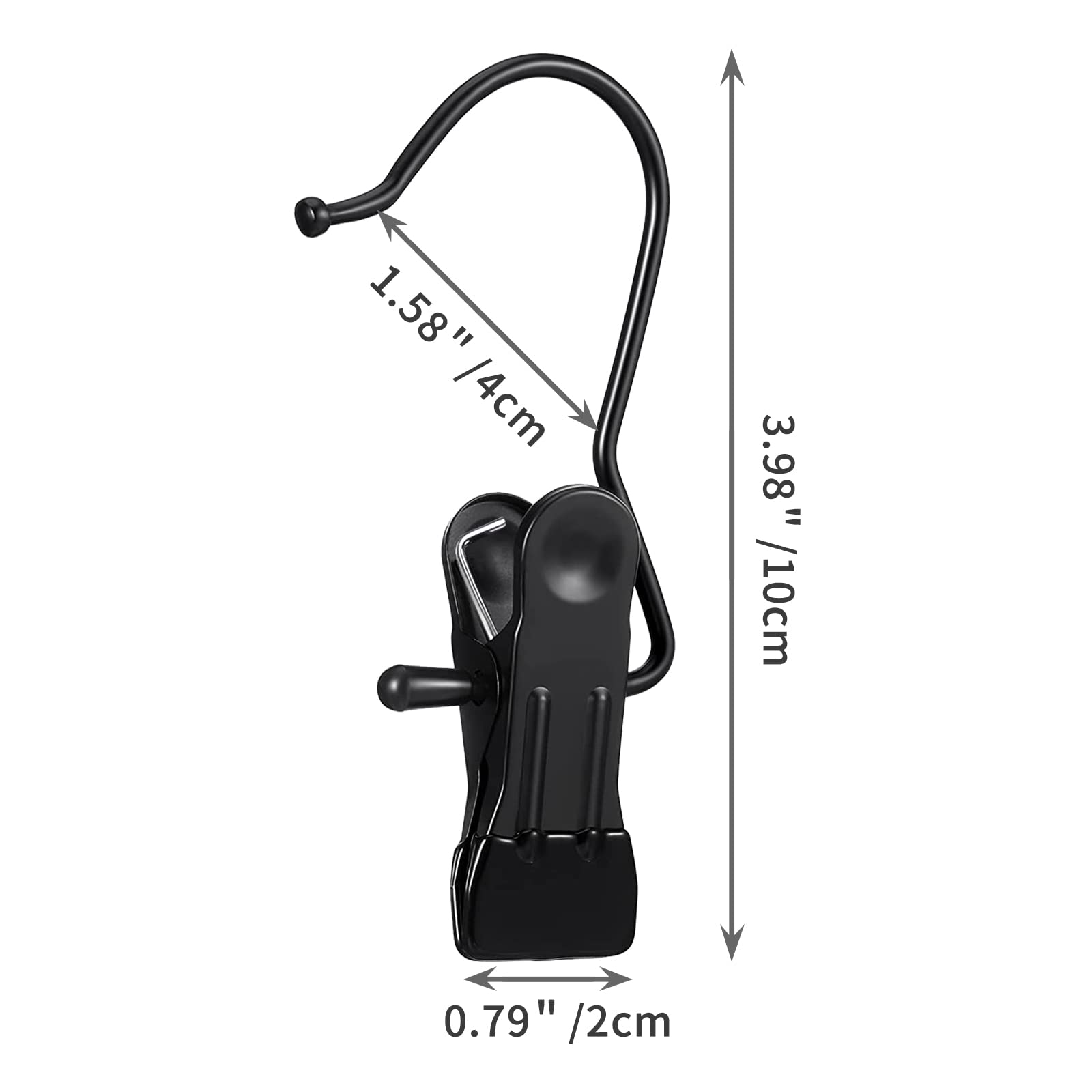 Frezon 30 Pack Boot Hanger For Closet, Laundry Hooks With Clips, Boot Holder, Hanging Clips, Portable Multifunctional Hangers Si