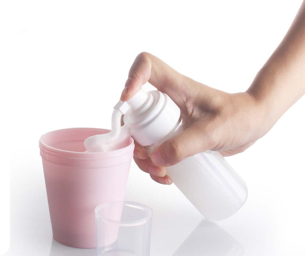 Pack Of 4, 100Ml/3.3Oz Foaming Dispenser Pump Bottles Storage Containers For Lotion Liquid Soap (White)
