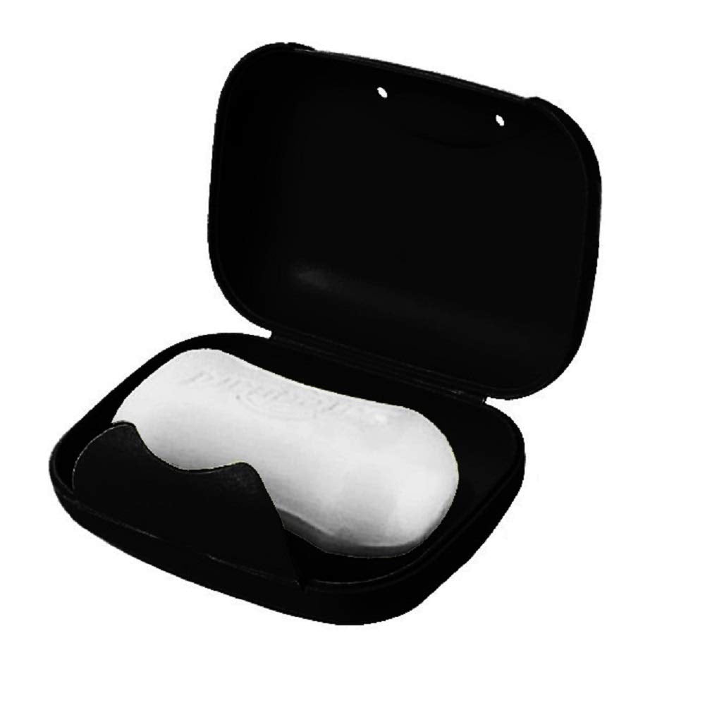 Vonpri Soap Holder Container, Portable Bar Soap Saver Scrubber Case For Bathroom And Kitchen (Black)