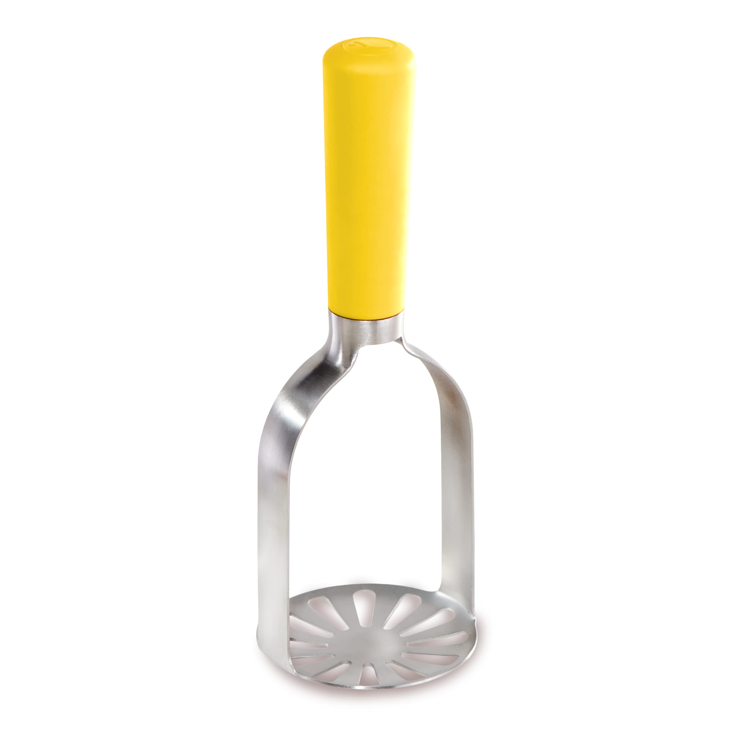 Loisa | Stainless Steel Masher | Kitchen Utensil For Potatoes, Plantains, Beans | Latin Kitchenware | Yellow Masher