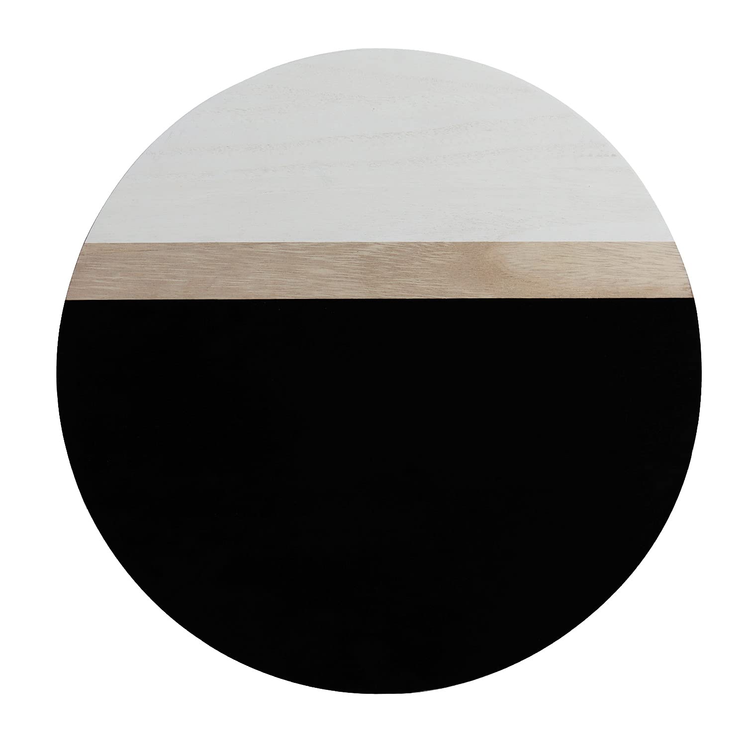 Hanna Roberts Lazy Susan Kitchen Turntable For Pantry Cabinet Or Table, 14'' (Black Brown White Stripe Design)
