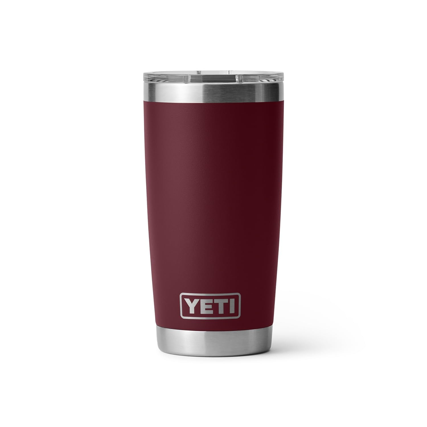YETI Rambler 20 oz Tumbler, Stainless Steel, Vacuum Insulated, Wild Vine Red