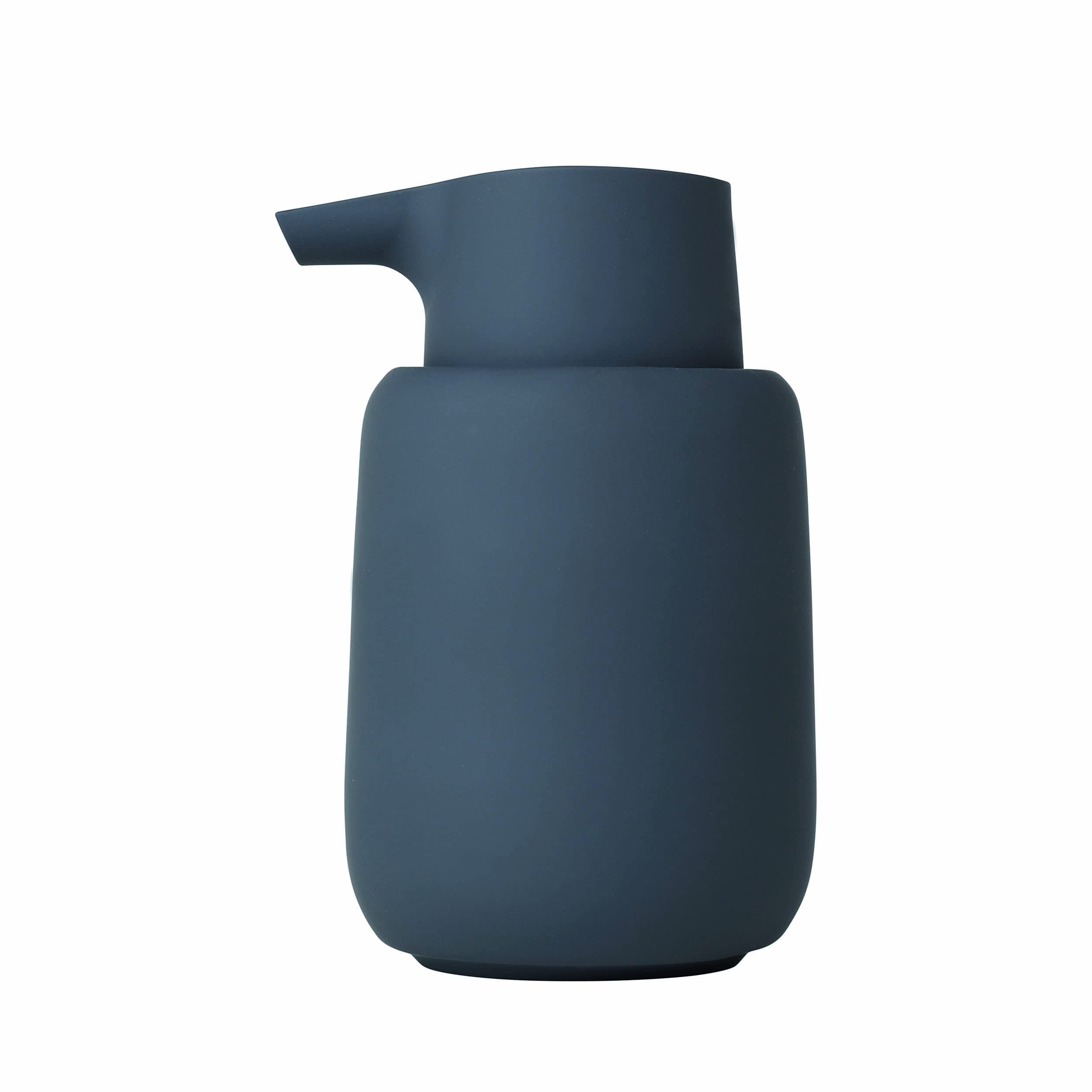 Blomus Soap Dispenser, Ceramic Plastic Silicone, Magnet, H 14 Cm, T 9,5 Cm,  8,5, V 0,25 L