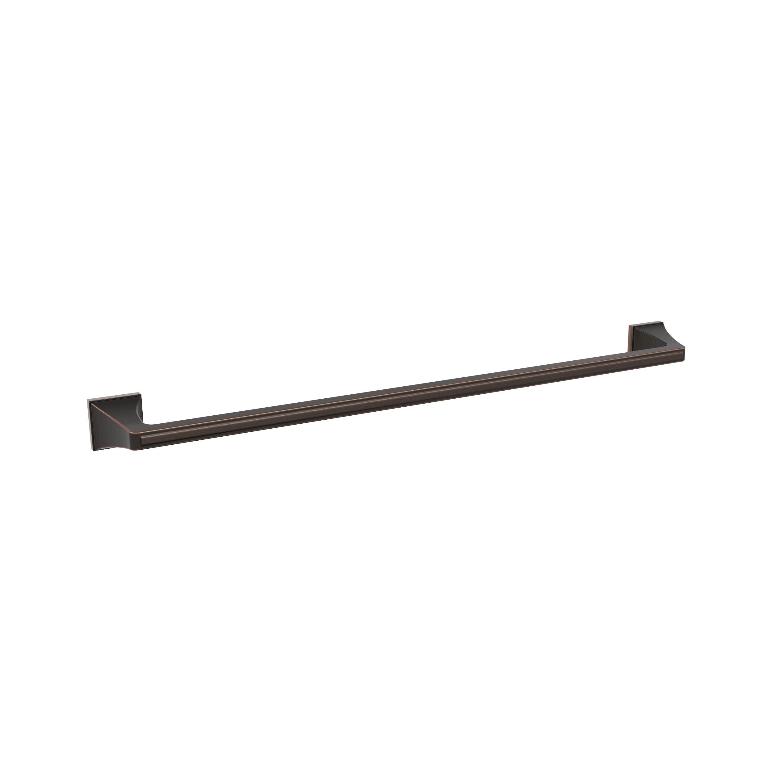 Amerock BH36024ORB | Oil Rubbed Bronze Towel Bar | 24 in (610 mm) Towel Rack | Mulholland | Bathroom Towel Holder | Bathroom Har