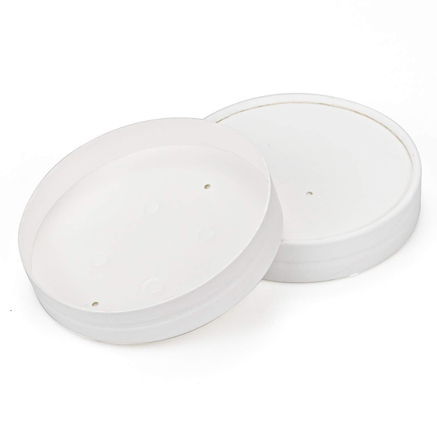 Hedume 75 Pack Ice Cream Cups With 75 Pack Lids, 8 Oz Disposable Paper Dessert Bowls For Hot And Cold Food, Soup, Sundae, Frozen