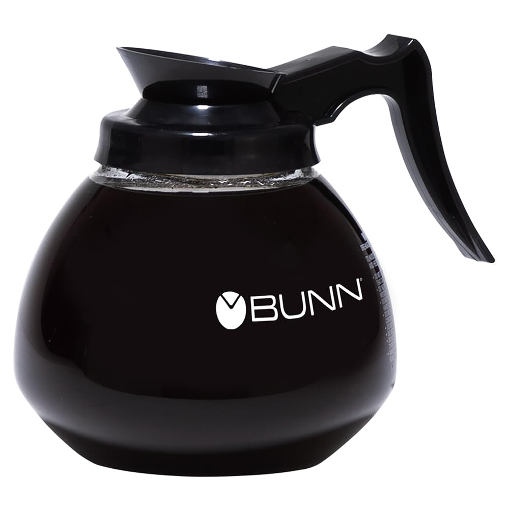 Bunn 42400.0103 12 Cup Glass Commercial Coffee Decanter, 3 Pack, Black Handle