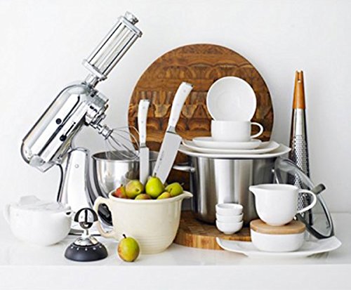 Alessi ''Todo'' Giant Cheese And Nutmeg Grater In Steel And Wood, Silver