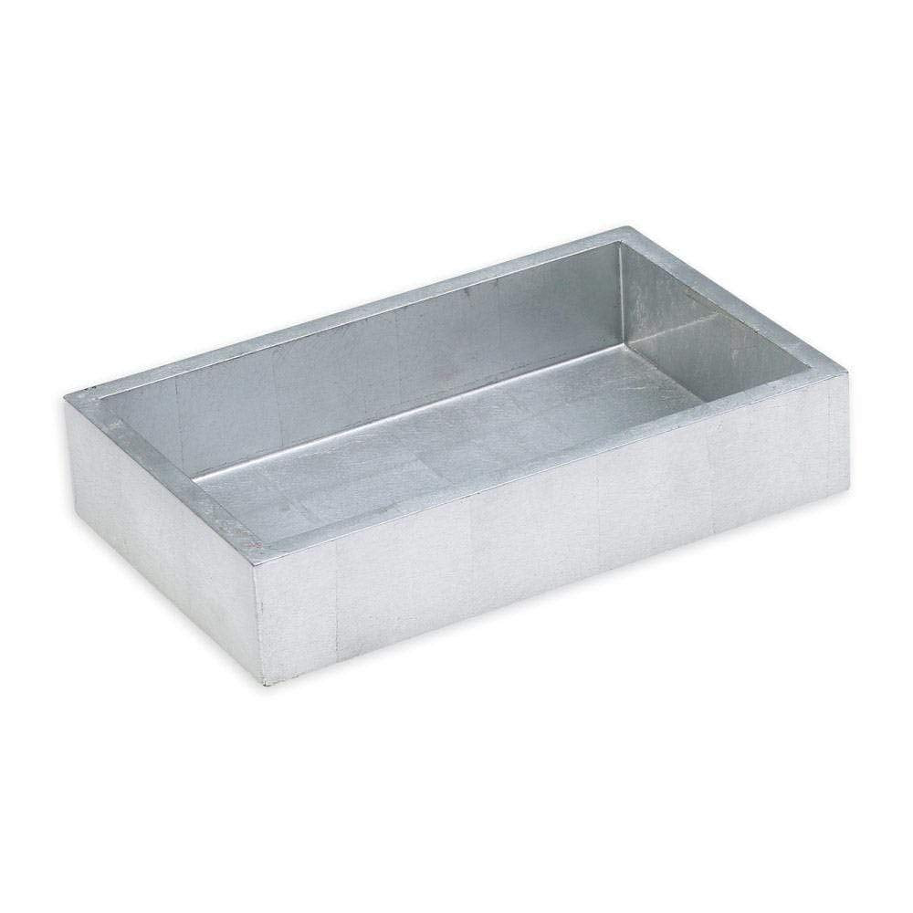 Caspari Lacquer Guest Towel Napkin Holder In Silver - 1 Each