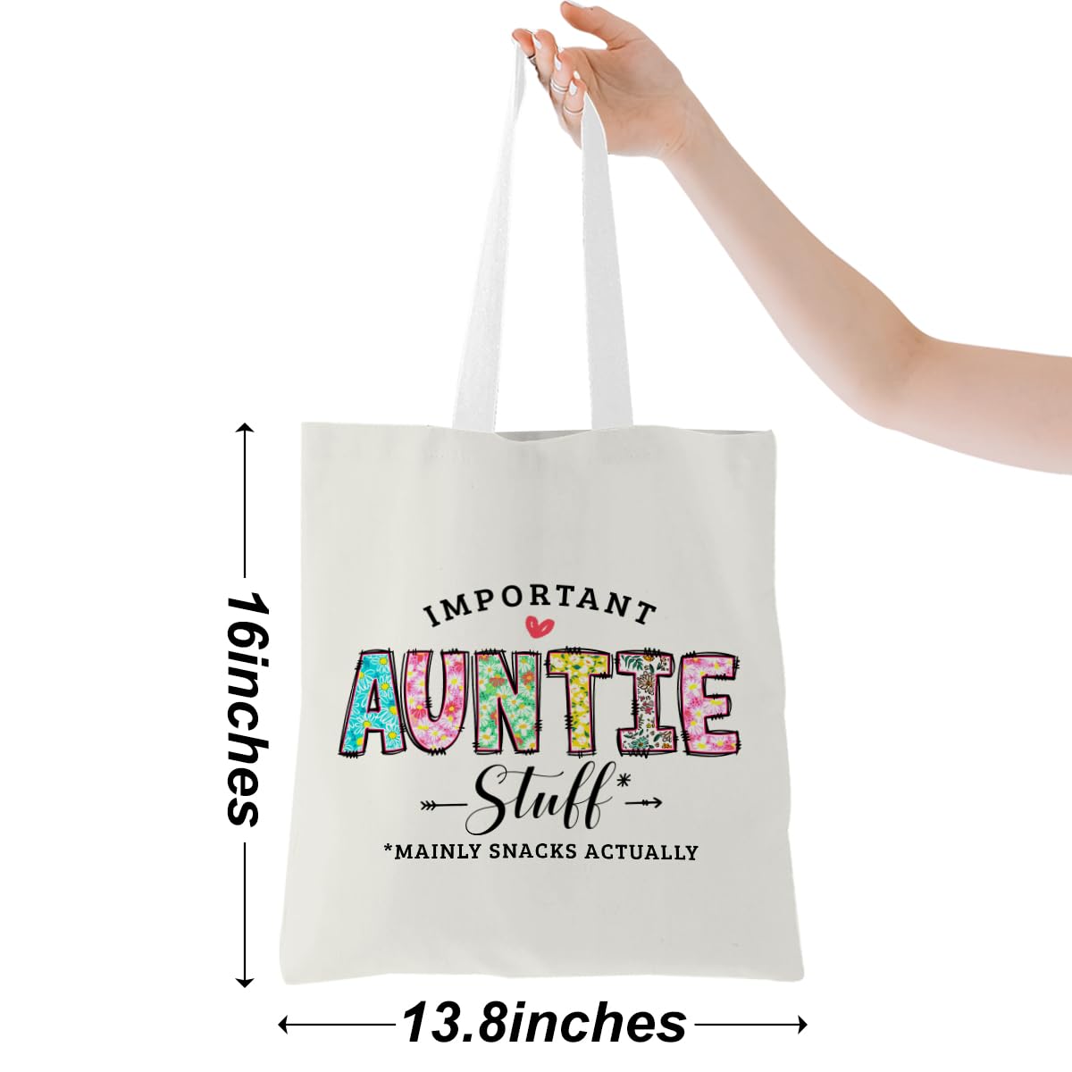 Aunt Gifts Auntie Gift Ideas Auntie Tote Bag From Niece Beach Bag Book Shopping Reusable Grocery Bags For Women Female Friend Au
