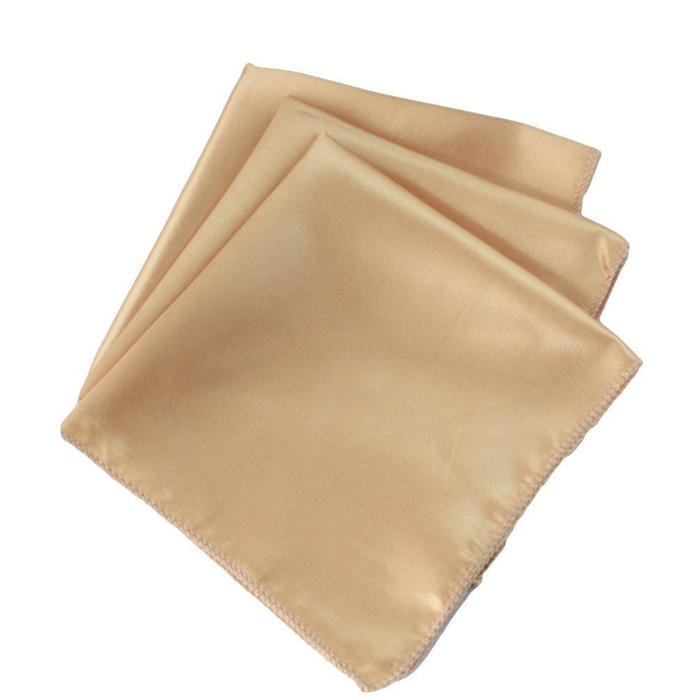 Mds Pack Of 100 Wedding 12 ''X 12 '' Square Satin Napkin Or Handkerchief For Wedding Banquet Decoration - Chmapion