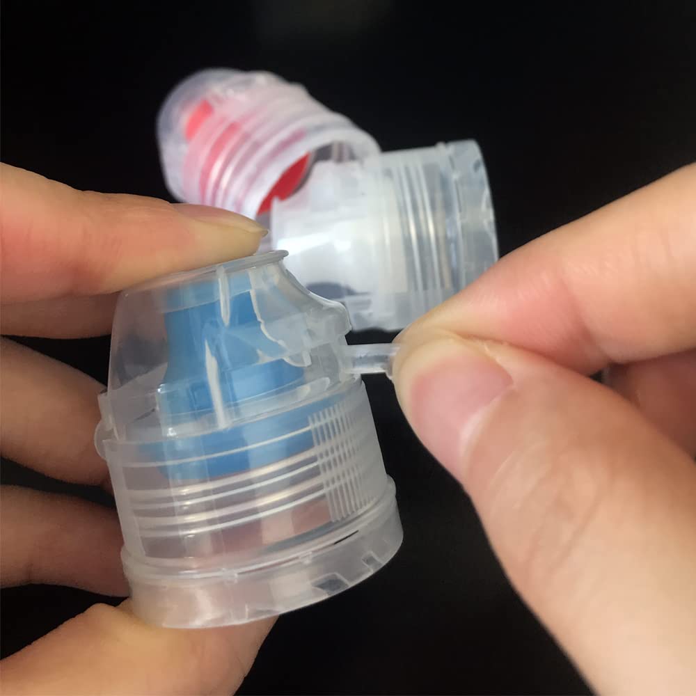 Hymaome 4Pcs Plastic Honey Squeeze Bottle Travel Condiment Dispenser Flip Top Reusable/Refillable/Leakproof Little To-Go Contain