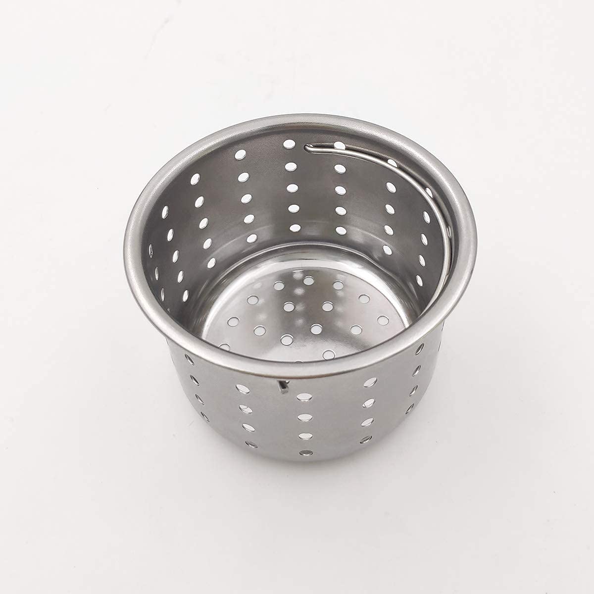 GZILA Kitchen Sink Drain Basket Only  3-inch Basket For Kitchen Sink Strainer Replacement  Deep Cup with Handle  SUS 304 Stainless Steel