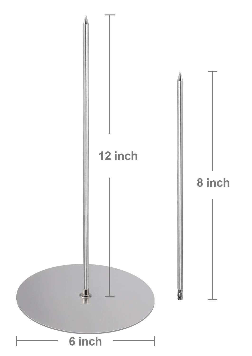 Vertical Skewer Grill - Stainless Removable Vertical Brazilian Barbecue Grilling Rack Meat Spit - Perfect For Steak, Whole Chick