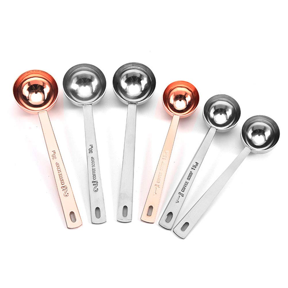 Coffee Scoops, 1 Pc 15 Ml (1 Tpsp) 304 Stainless Steel Coffee Spoons 1 Tablespoon Long Handle Measuring Tablespoon Fits Coffee C